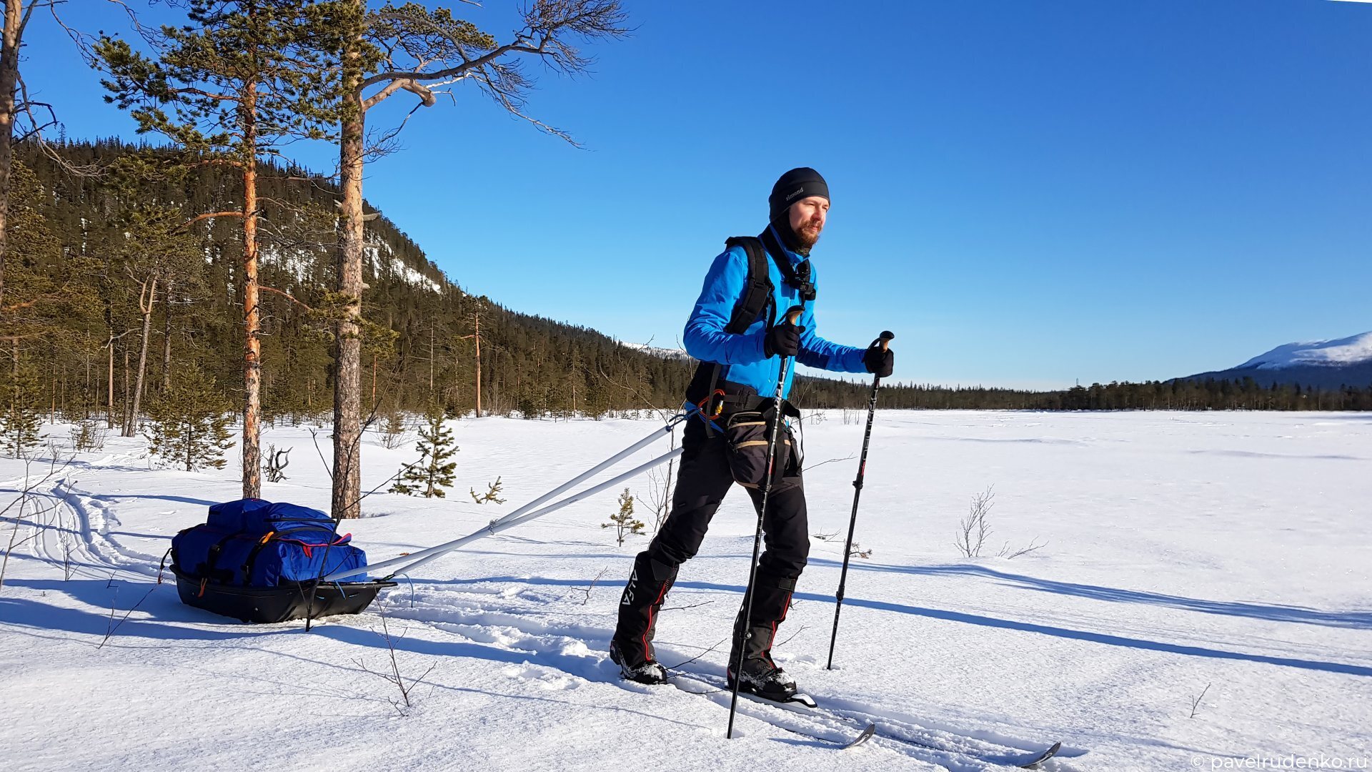 Фотография скандинавский поход на лыжах и санях жесткая сцепка как выбрать лыжи