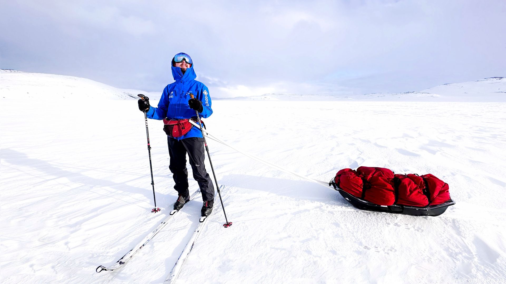Фотография Сани-волокуши в зимних лыжных походах