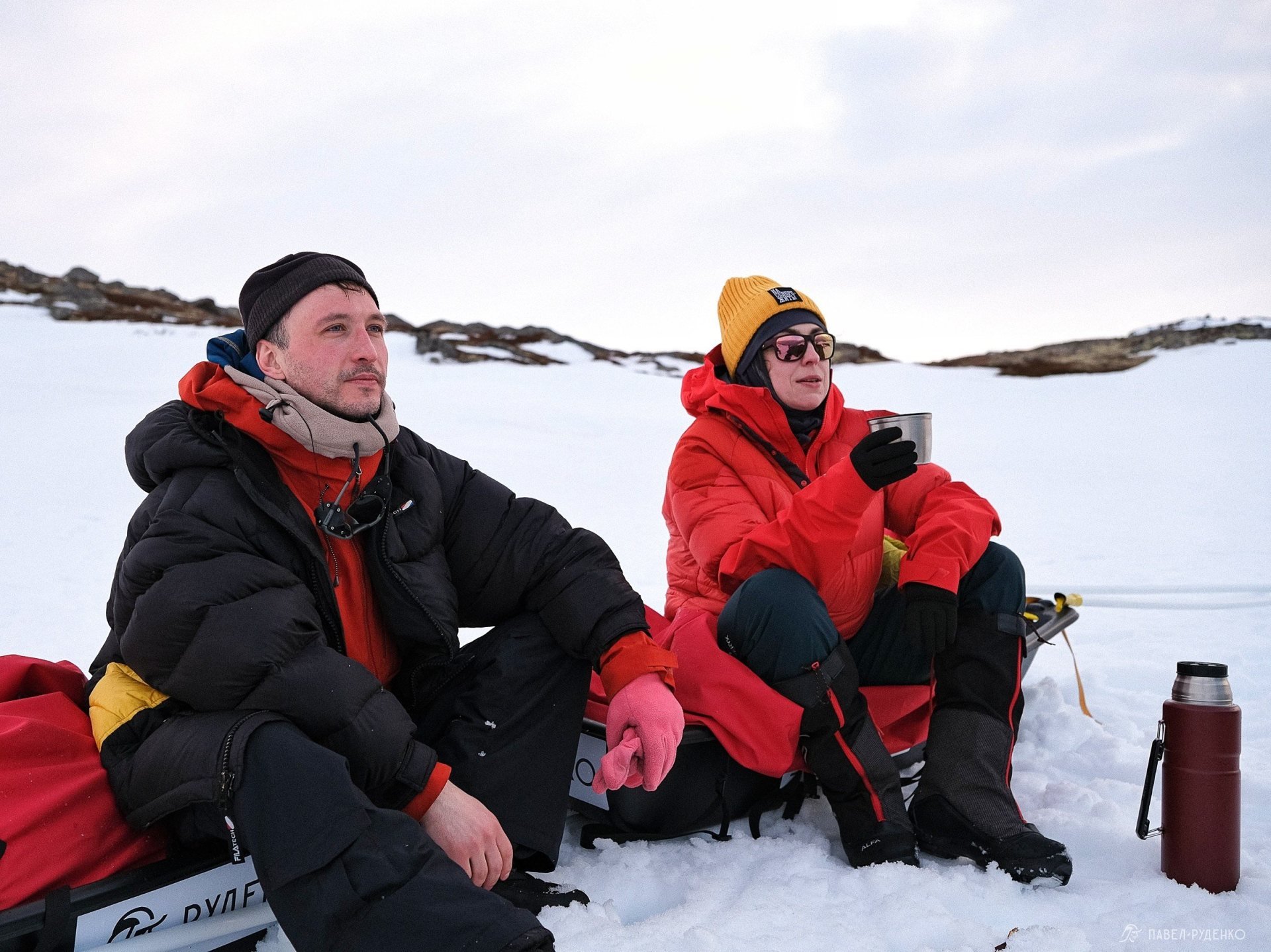 Фотография Перекус в зимнем походе с термосами Thermos FFX, лучший лёгкий термос.