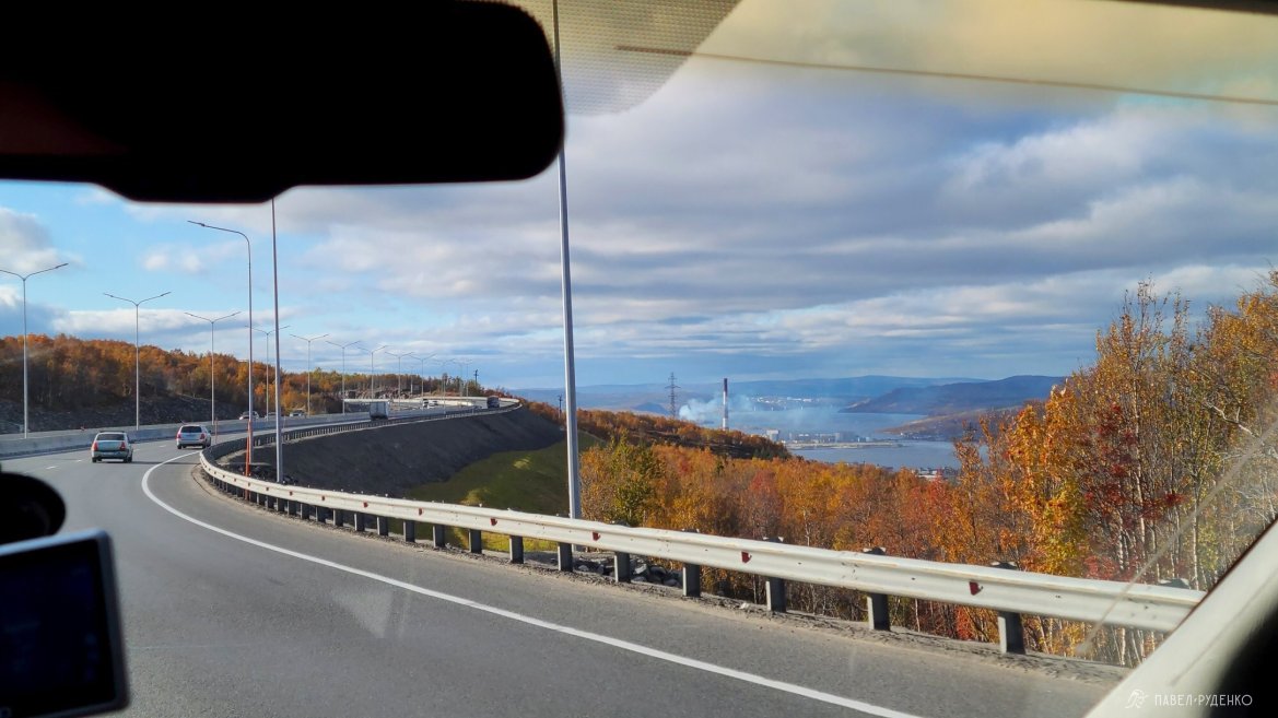 Фотография Straße Kola p21 in der Nähe von Murmansk