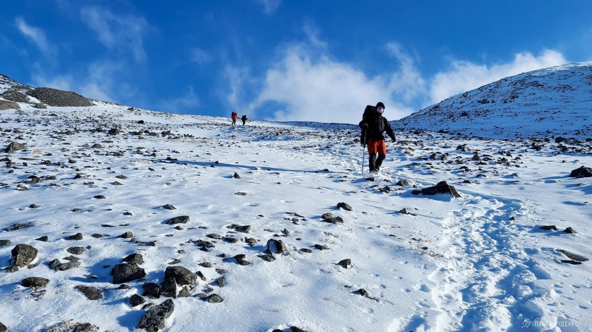 Фотография Abstieg vom Pass Rischorr in das Tal. 23. September. Khibiny