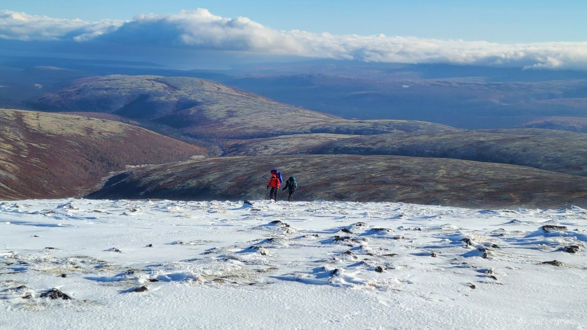 Фотография Подъем на перевал 1а Академический, 23 сентрября. Ветер 17 м.с.